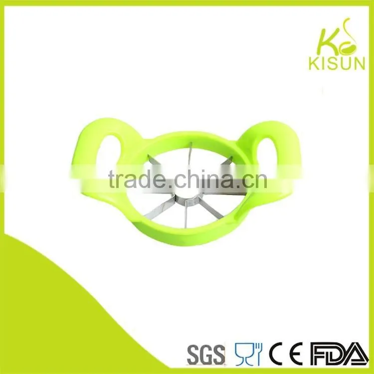 stainless steel & plastic material apple cutter fruit cutter