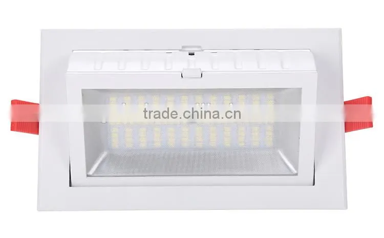 5 years warranty adjustable downlight 60w rectangular downlight 100lm/w