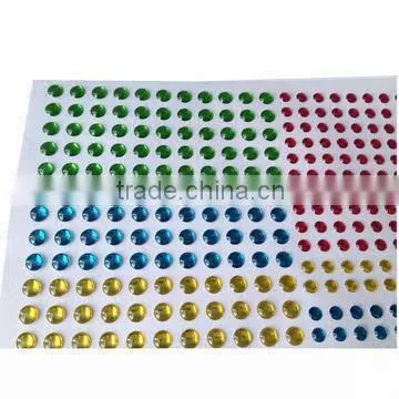 diy rhinestone stone material sticker,crystal sticker sheet