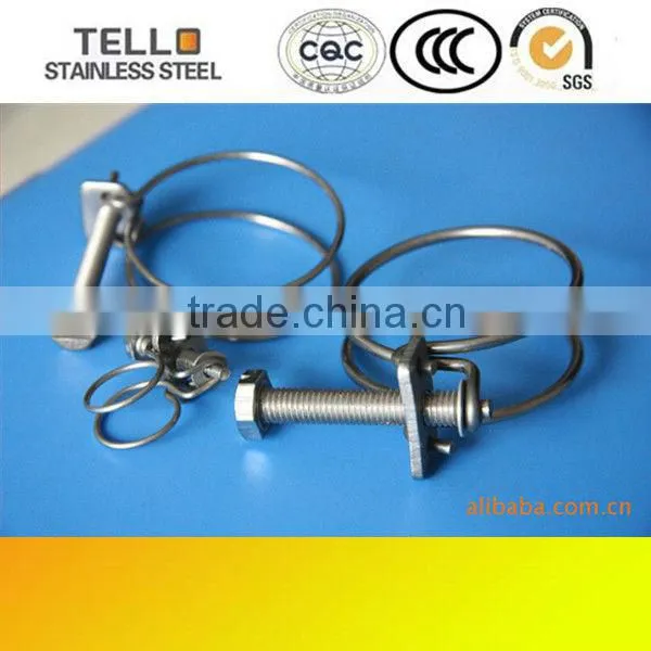 stainless steel double bolt hose clamp