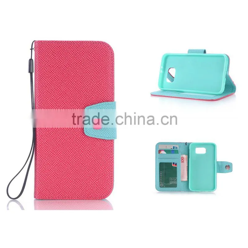 Leather Cover Case for Samsung Galaxy S6 New Popular Fancy Diary Case for Samsung S6