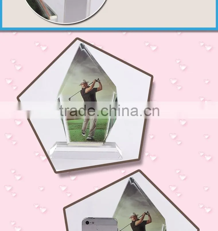 Freesub BSJ10A L120*H190*W40mm Big Ice Hill screen blank 3D sublimation personalized crystal