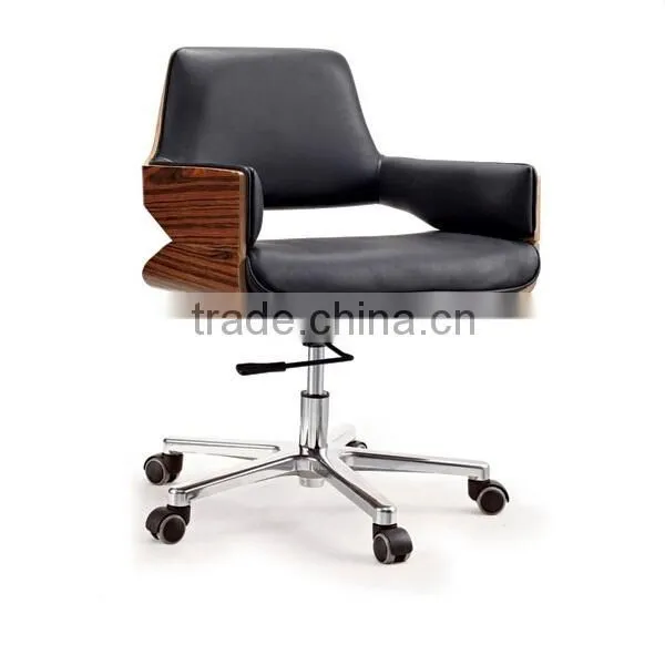 TOP sale Alibaba office chair with rosewood seat frame design midium back office chair, swivel office furniture on sale