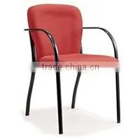 Soft Cushion Home Furniture Fabric Dining Chair with Metal Tube Legs
