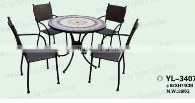 metal outdoor mosaic garden furniture