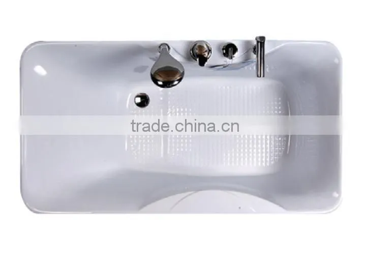 freestanding cheap Acrylic rectangle whirlpool massage bathtub