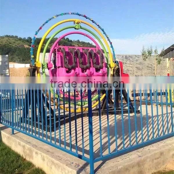 China mini thrilling rides attractive equipment trailer amusement rides human gyroscope for sale