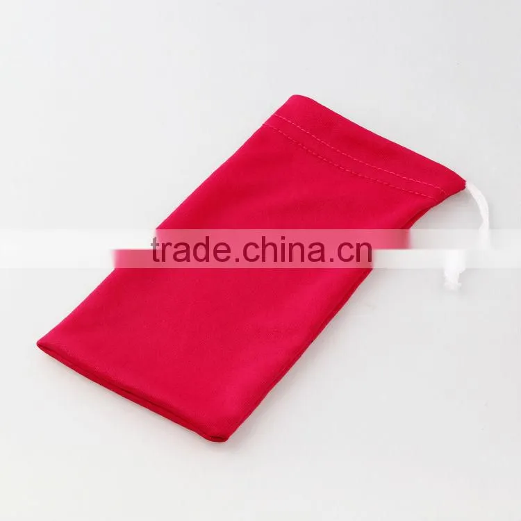 Print LOGO Cheap Promotional Microfiber soft Sunglass pouch Eyeglasses pouch