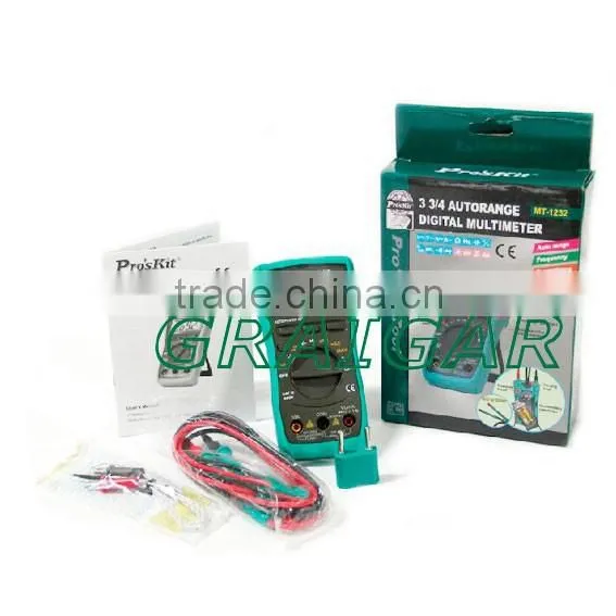 MT-1232 3 3/4 Autorange Digital Multimeter Auto range, Frequency/Capacitance/Temperature/DMM All in 1.