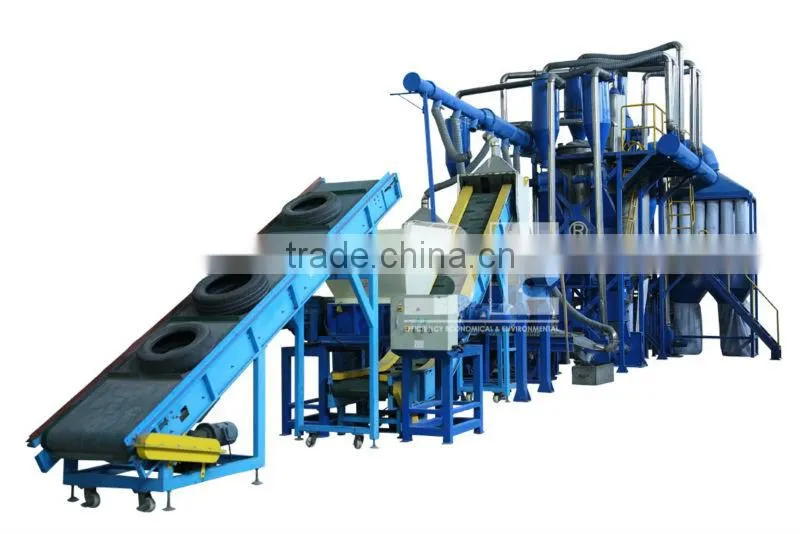 High Yield & High Efficiency with Tire recycling machine