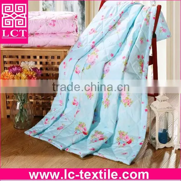 custom design reactive dye 100% AZO free microfiber polyester hotel quilt for promotion(LCTQ-0009)