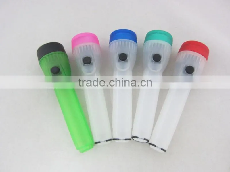 Multi-colors 2 led infrared flashlight plastic Flashlight