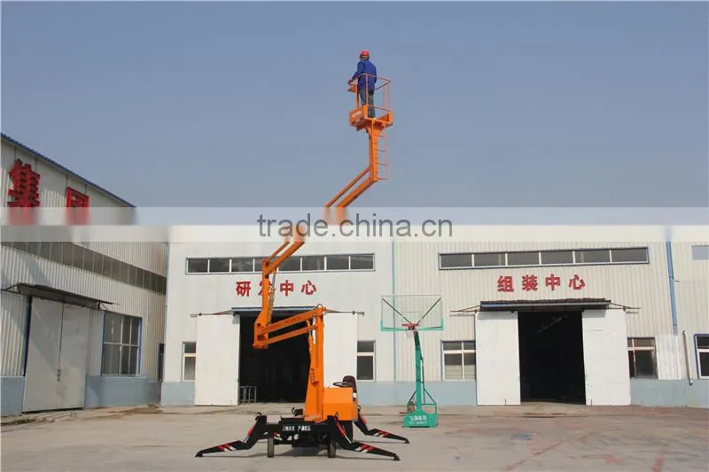 10.5M Diesel Engine &380V Electricity double used multifunctional crank arm type hydraulic movable lifting platform