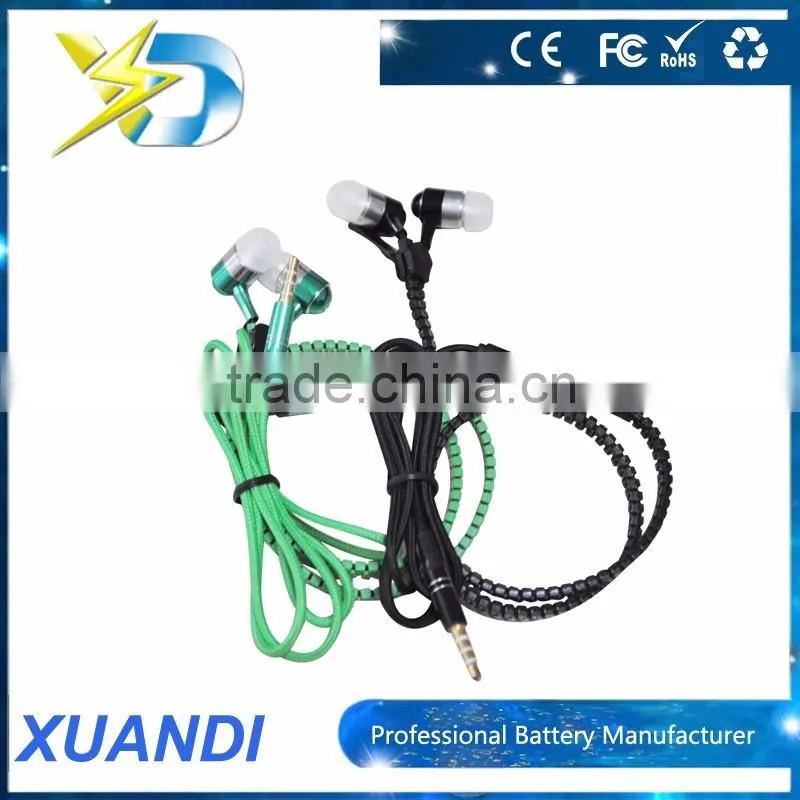 Metal stereo in ear earphone wired headphone with mic