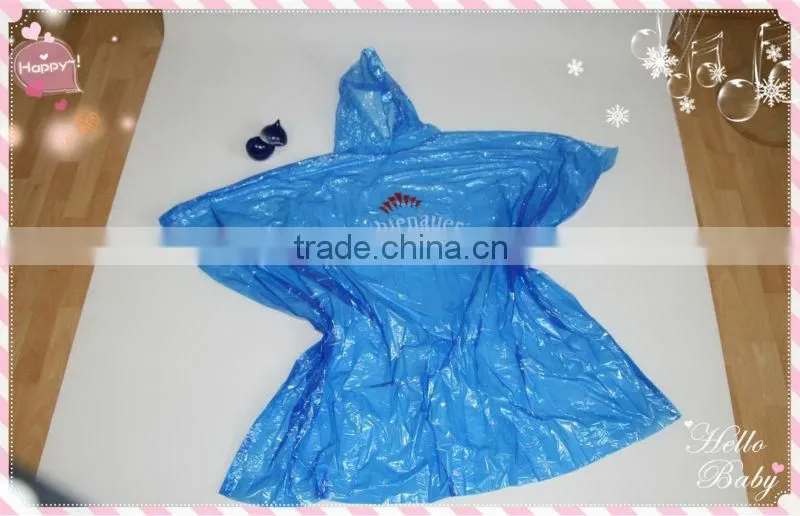 pvc green rain poncho/raincape