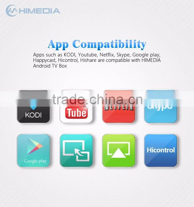 HiMedia Amlogic S912 octa core ott tv box android tv box with 2GB RAM 16GB EMMC