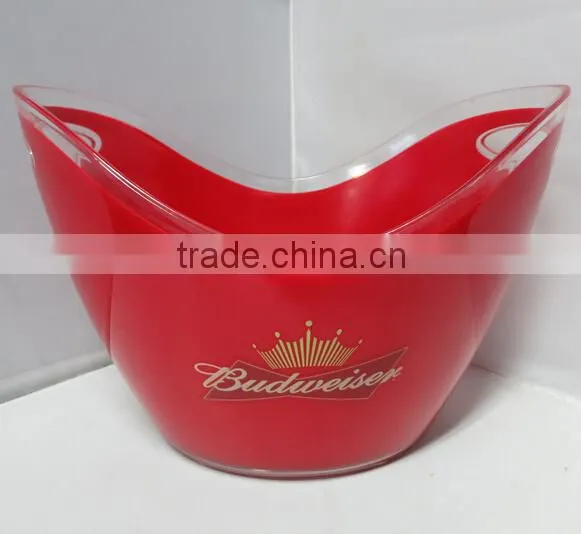 cheap plastic beer ice bucket for promotion