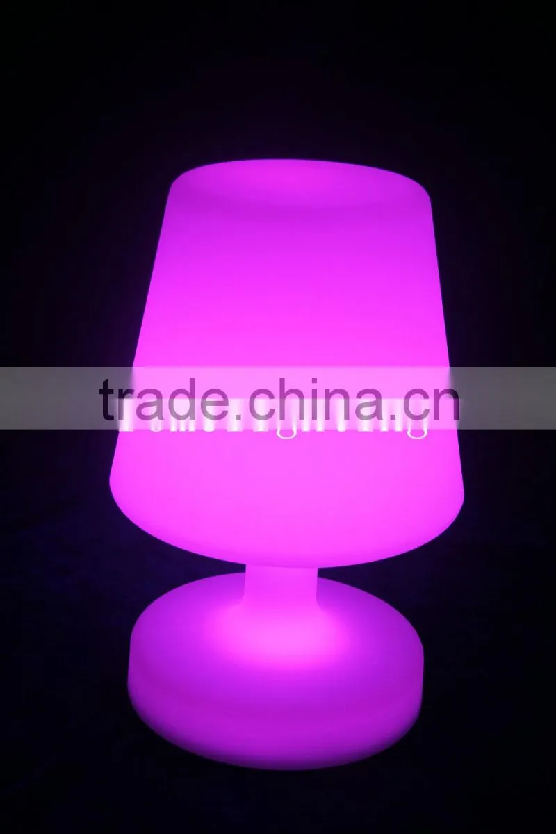 Plastic waterproof plastic colourful light-emitting led desk lamp
