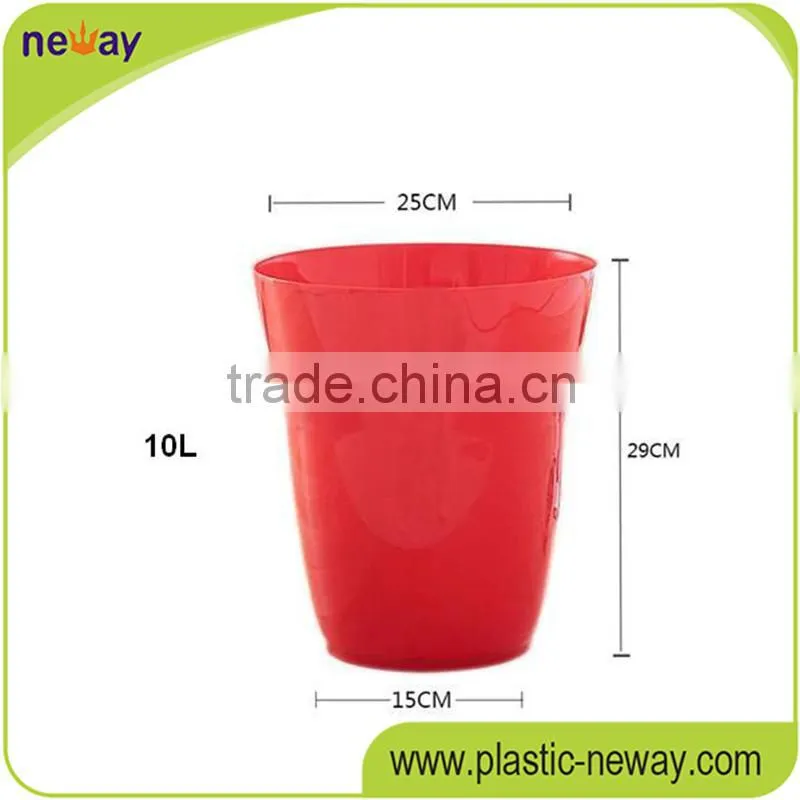 Cheap high quality Open top PP home use Stocked 10L novelty trash can for sale