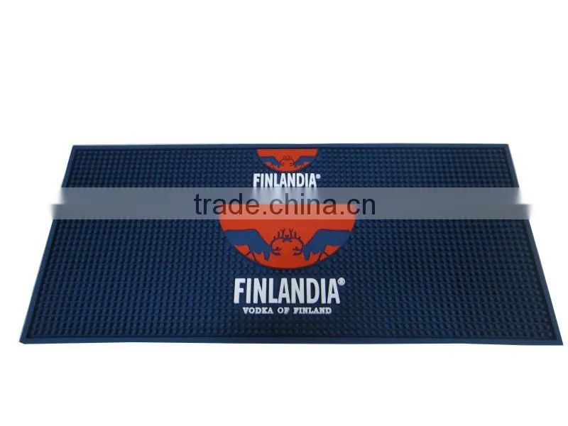 Logo Embossed Soft Pvc Bar Mat