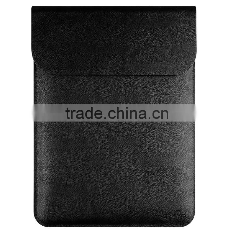 Hot PU Leather Laptop Sleeve Case For MacBook Air 11",AIR 13",Retina 12,13.3,15.4 inch,Envelope Bag