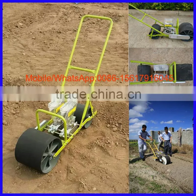 Manual operated single row corn planter