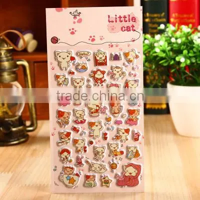Colorful custom stickers,bubble home sticker,print wall/kitchen stickers,cartoon animals stickers for kids