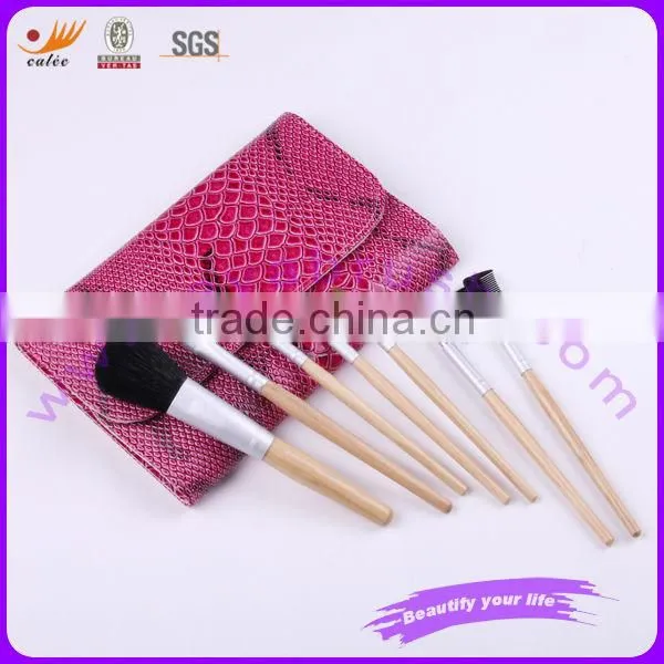 EYA 7 pcs brand cosmetic brush with pouch