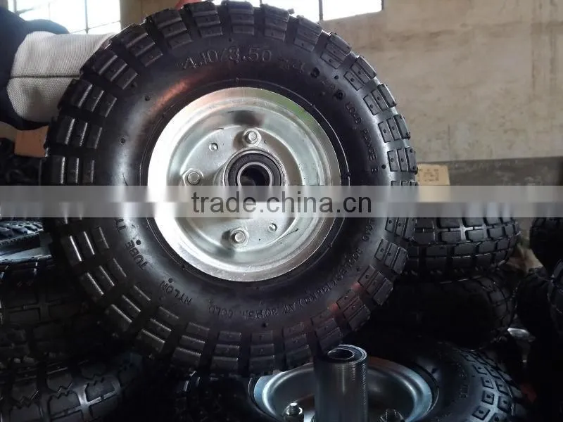 4.10/3.50-4 tubeless rubber tyre/wheel