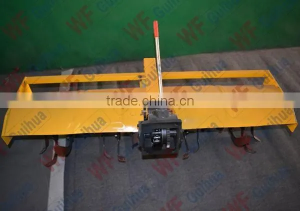 Rotary tiller for 2 Wheel Drive mini tractor