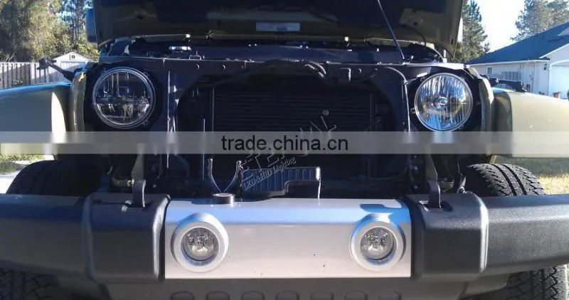 7in 30W Round Jeep LED Headlights dual replacement lamp for 4x4 racing Hummer CJ TJ JK Prewired motorcycle