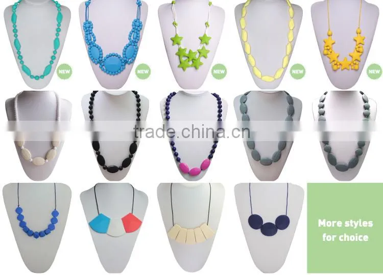 100% Non-Toxic Handmade Cool Jewellery Teething Necklace For Babies