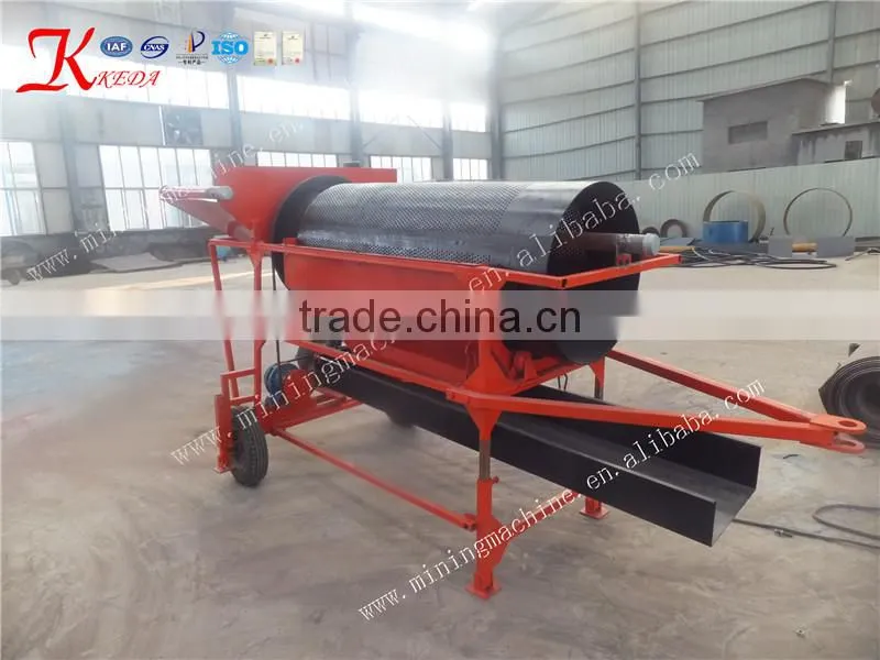 Small Portable Mobile Gold Trommel With CE,ISO,SGS