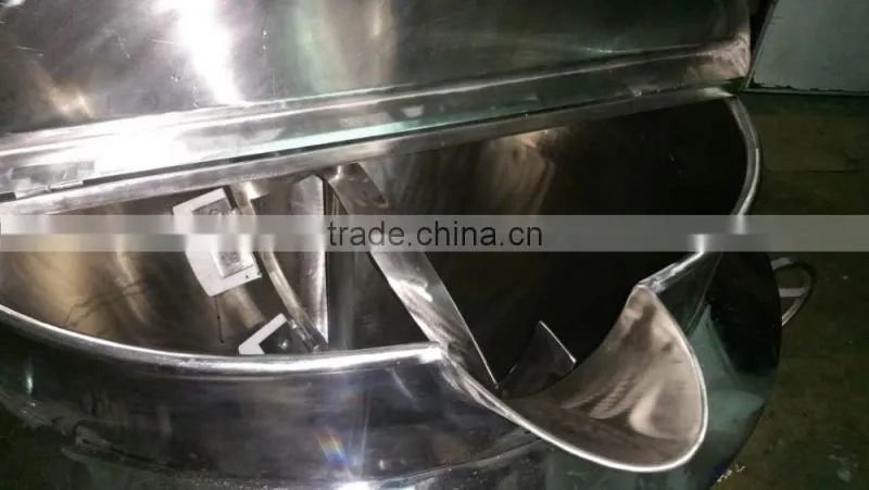 Stainless steel tilting electric heating food cooking kettle