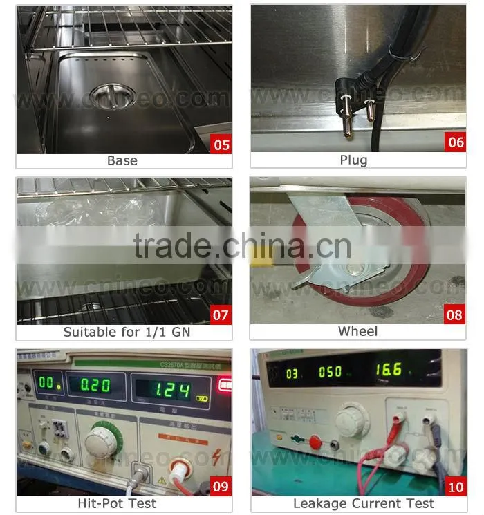 Stainless Steel,Movable,22 Trays,Buffet Cart,2.62Kw,Electric Food Warmer(INEO are professional on commercial kitchen project)