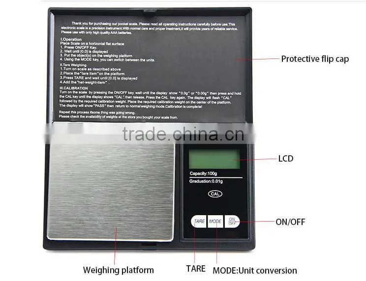 1000g x 0.1g cheap pocket scale