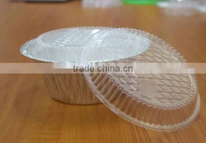 clear plastic lid for tinfoil bowl