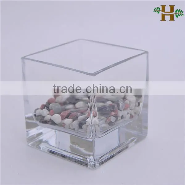 Glass Block Candle Holder