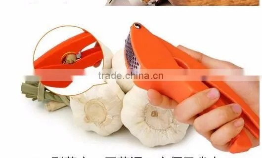 cy286 ABS +Stainless Steel Handled Easily clean Garlic Press