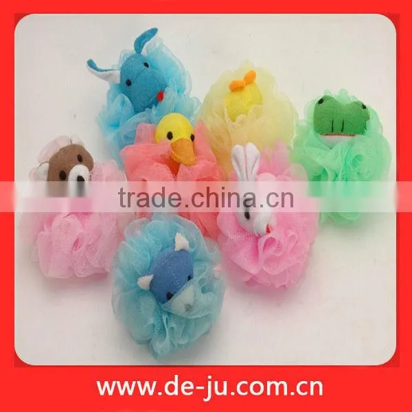 Toys Scrubber Colorful Animal Bath Sponge Baby