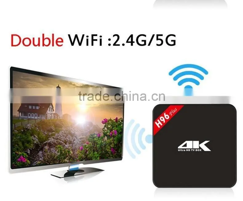 Smart TV Box Android 5.1 Amlogic 2GB+16GB H96 Plus Android TV Box Kodi Pre-installed Internet TV Box