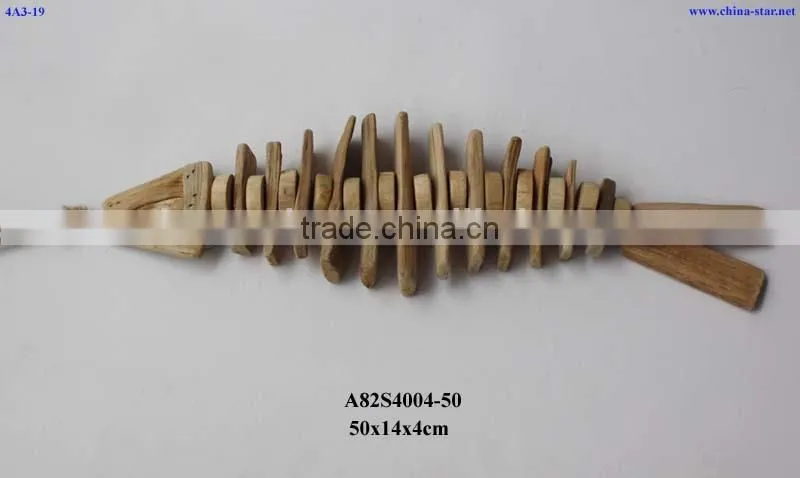 natural wooden fish for wall decor