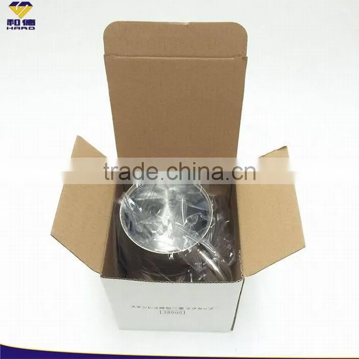 High Quality Double Wall Barrel Shaped Stainless Steel Beer Mug In 380 ml, 430 ml