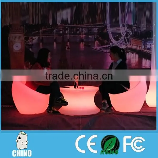 Lounge Table with Chair Beautiful LED furniture nightclub bar furniture