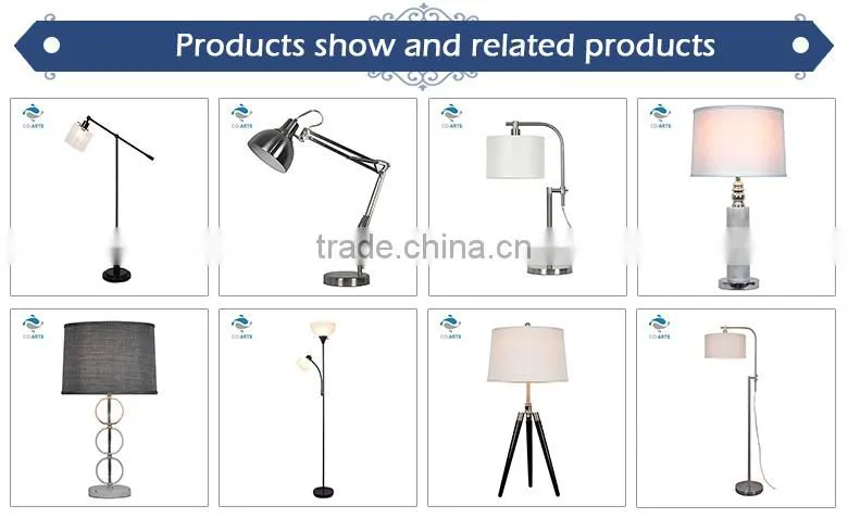 Modern design gray luxury plug table lamps for hotels