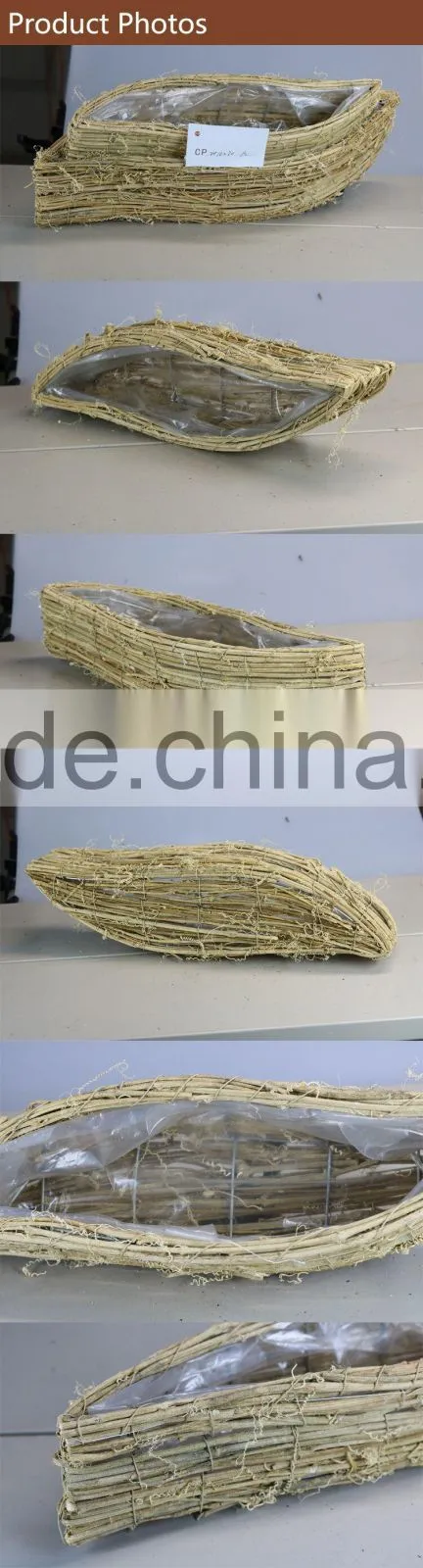 Nature Rattan Garden Planters Decor Pots Set of 2
