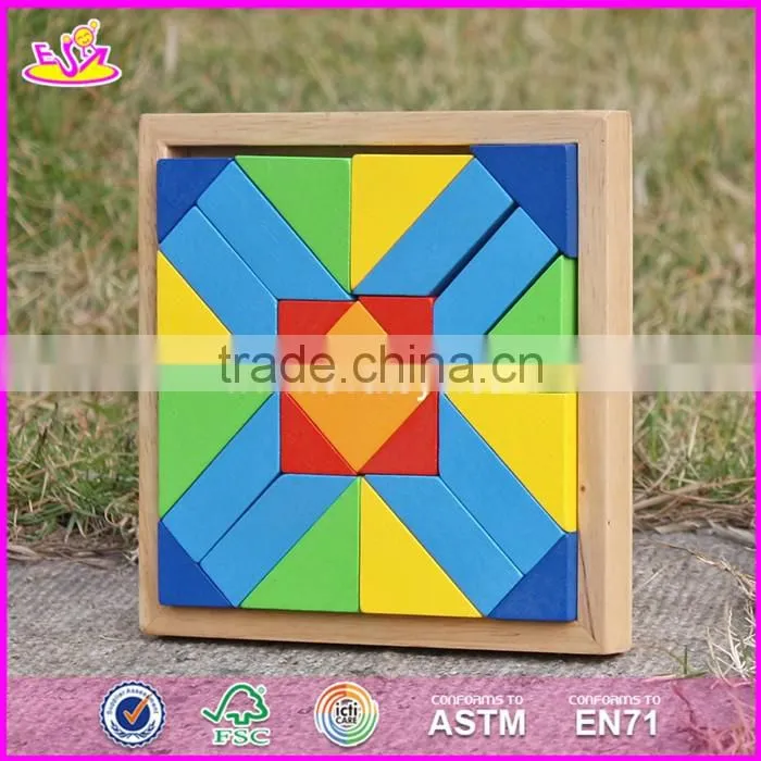 2017 Best design 25 pieces kids educational wooden blocks toys W13A128-S
