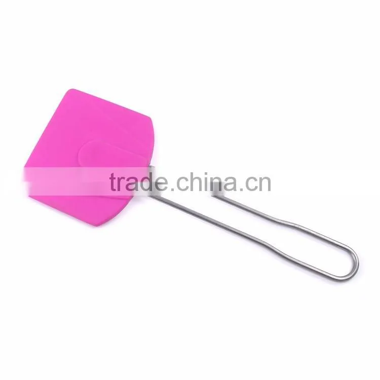 Durable kitchen helper silicone rubber bowl scraper for mixing