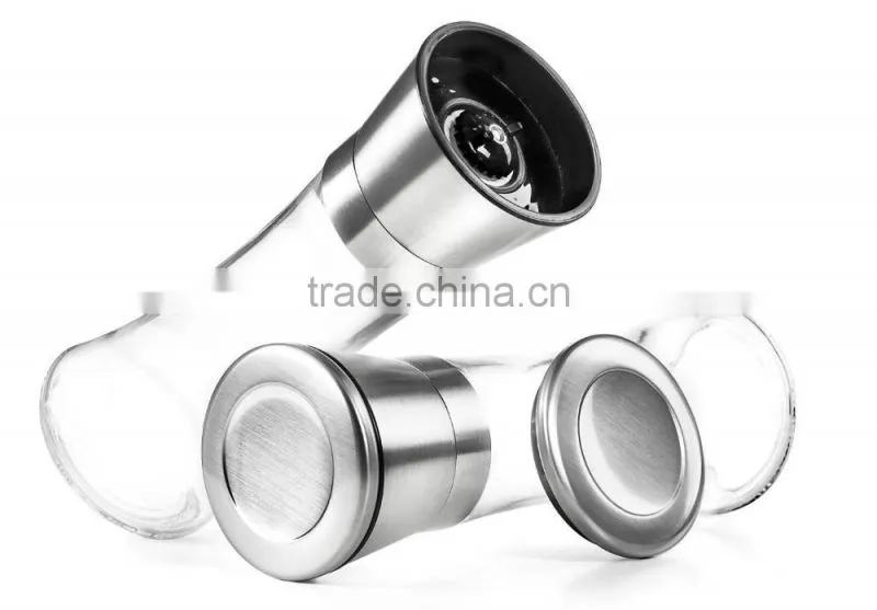 Wholesale Food Grade Stainless Steel Salt and Pepper Spice Grinders