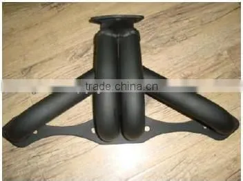auto black painted header exhaust pipe